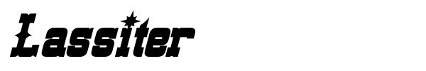 Lassiter font preview